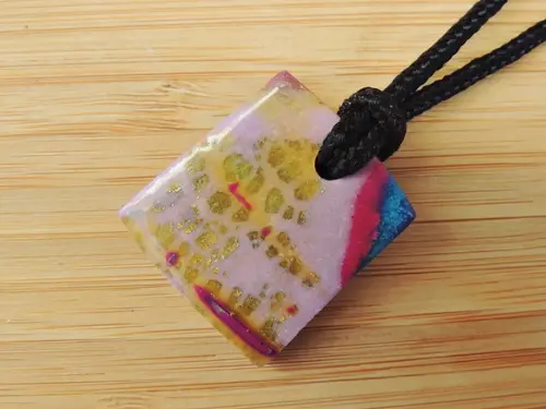 Colar Mokume Gane Jardim