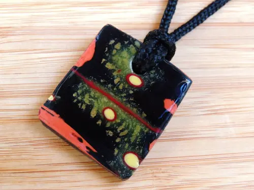 Colar Mokume Gane Noite Estrelada