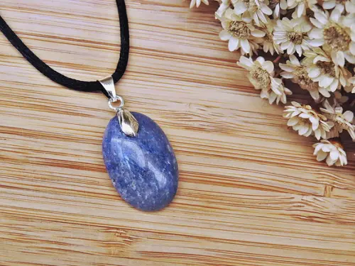 Colar Quartzo Azul Oval