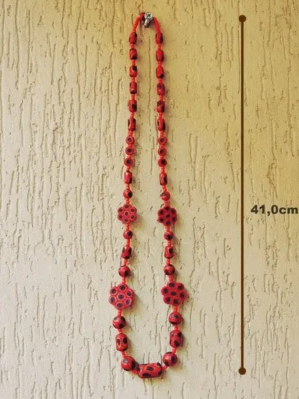 Colar Vermelho Indiano