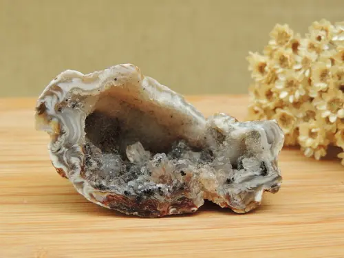 Drusa de Cristal em Base de Ágata - A48