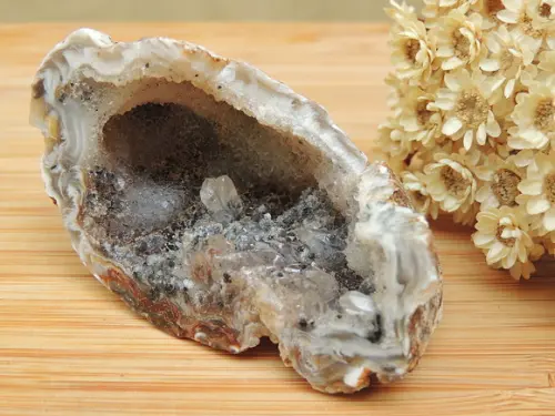 Drusa de Cristal em Base de Ágata - A48
