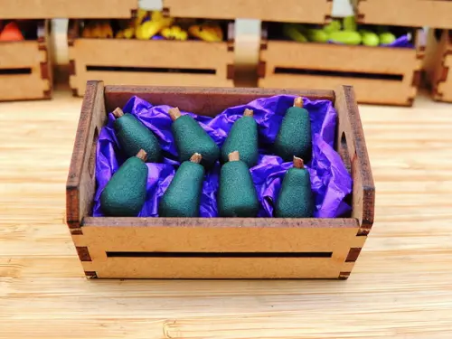 Mini Caixa de Feira com 10 Abacates - Biscuit