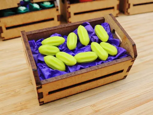 Mini Caixa de Feira com 10 Carambolas - Biscuit