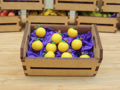 Mini Caixa de Feira com 10 Maracujás - Biscuit