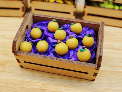 Mini Caixa de Feira com 10 Sapotis - Biscuit