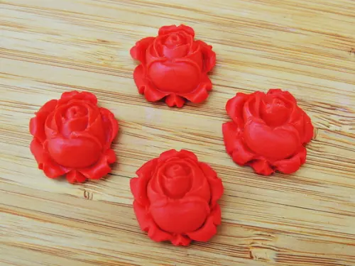 Rosa Botão em Biscuit - 20 Unidades