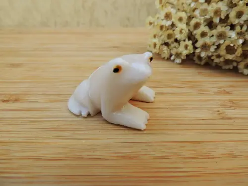 Sapo Em Pedra Natural - Creme