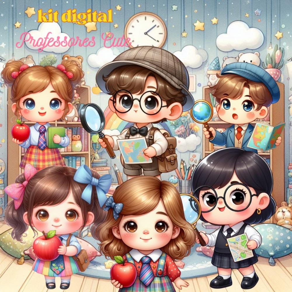 Kit Digital Professores baby - Cute