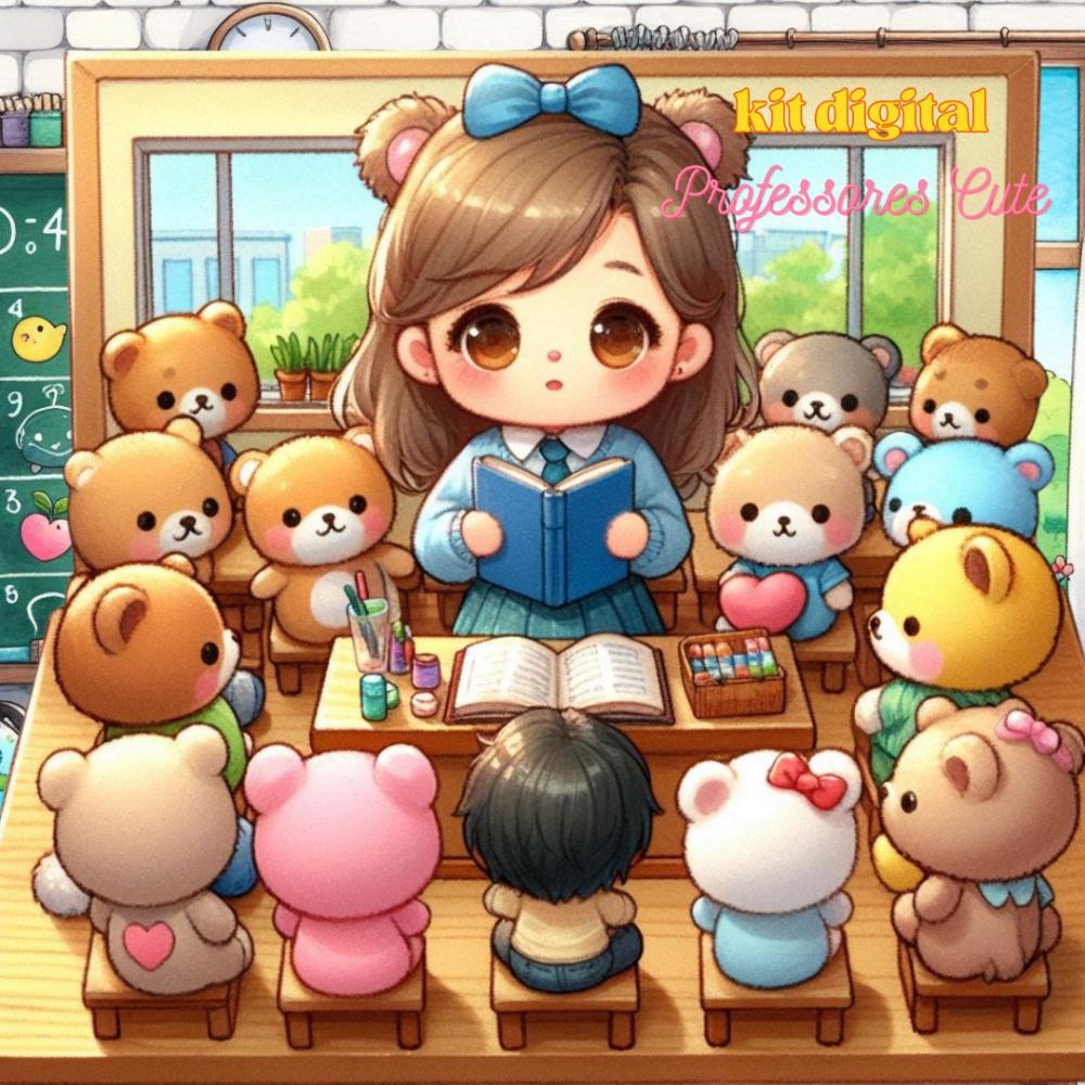 Kit Digital Professores baby - Cute