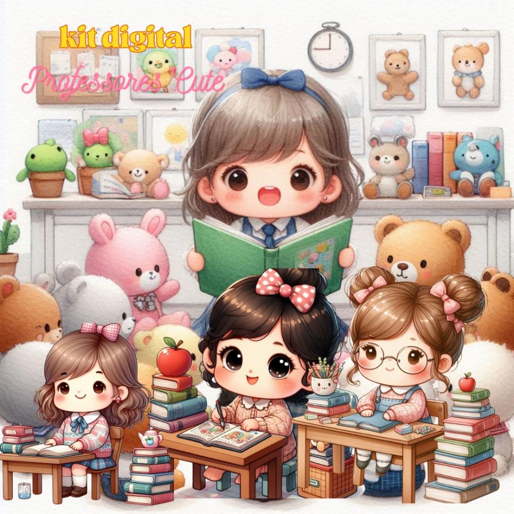 Kit Digital Professores baby - Cute