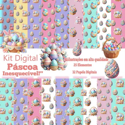 Kit Digitail  Páscoa Inesquecível! Envio Imediato.