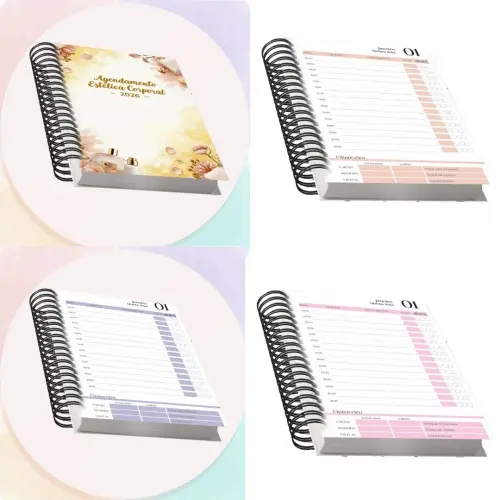 Arquivo Digital Combo Agendamento Acupuntura 2026 , 8 Cores