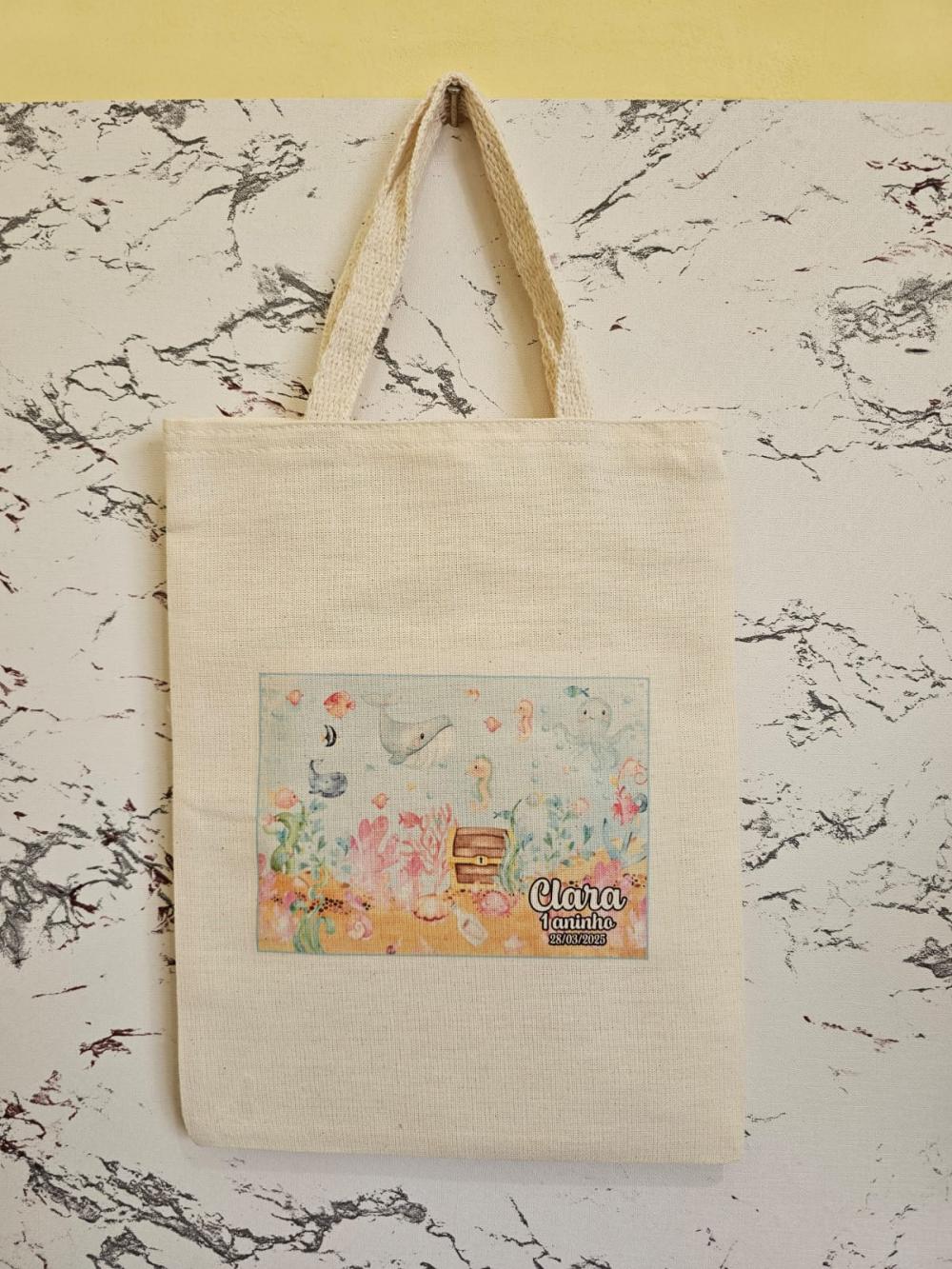 Sacolas Ecobags Personalizadas 20x25 Algodão cru