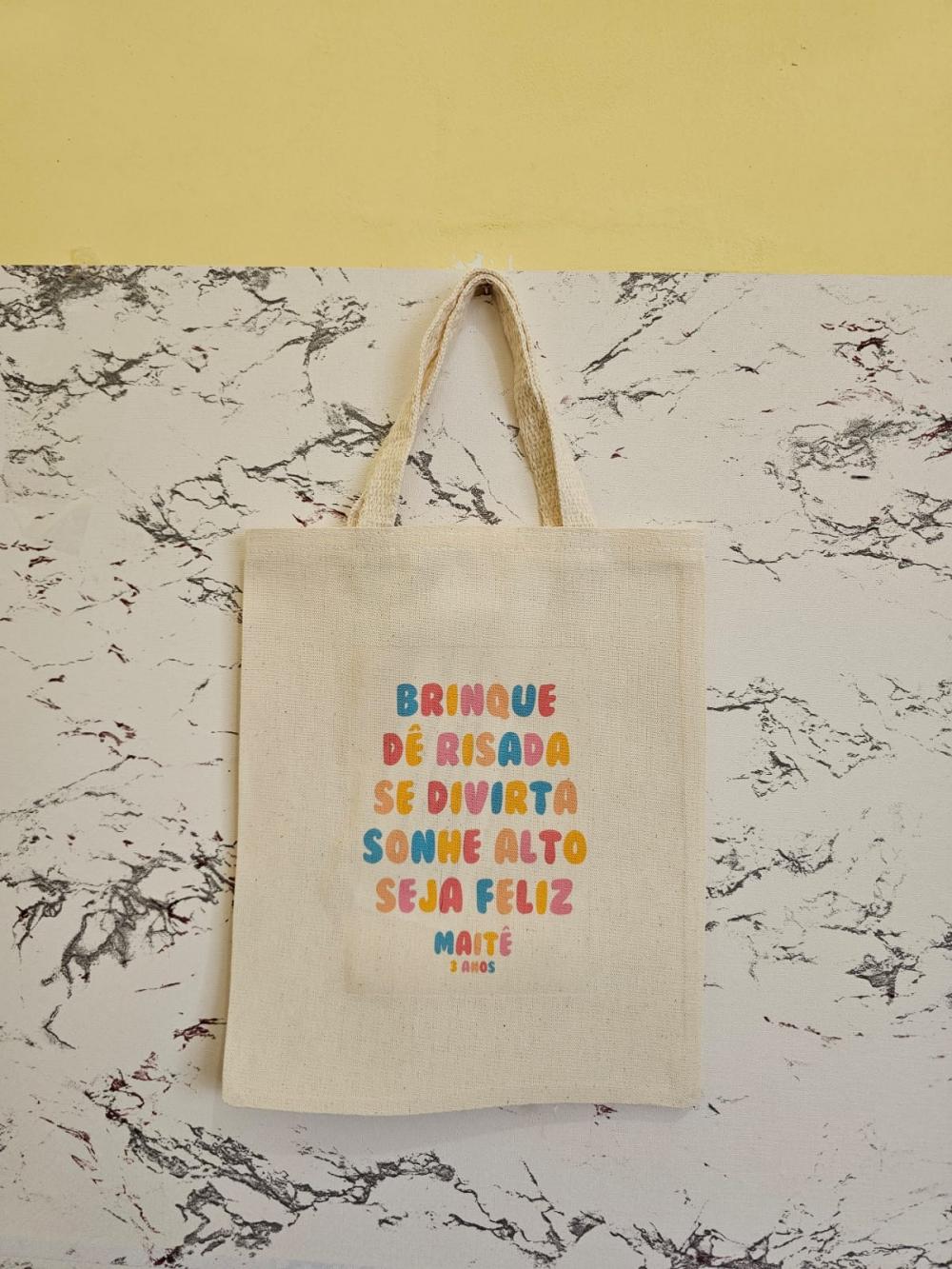 Sacolas Ecobags Personalizadas 20x25 Algodão cru
