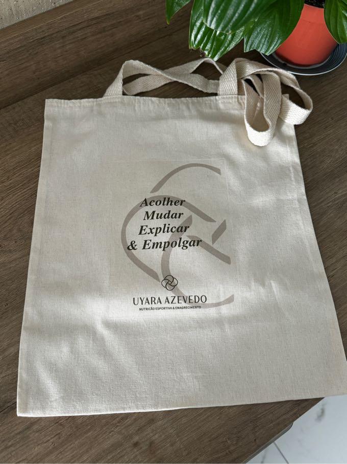 Sacolas Ecobag 30x35 Personalizadas Algodão Cru