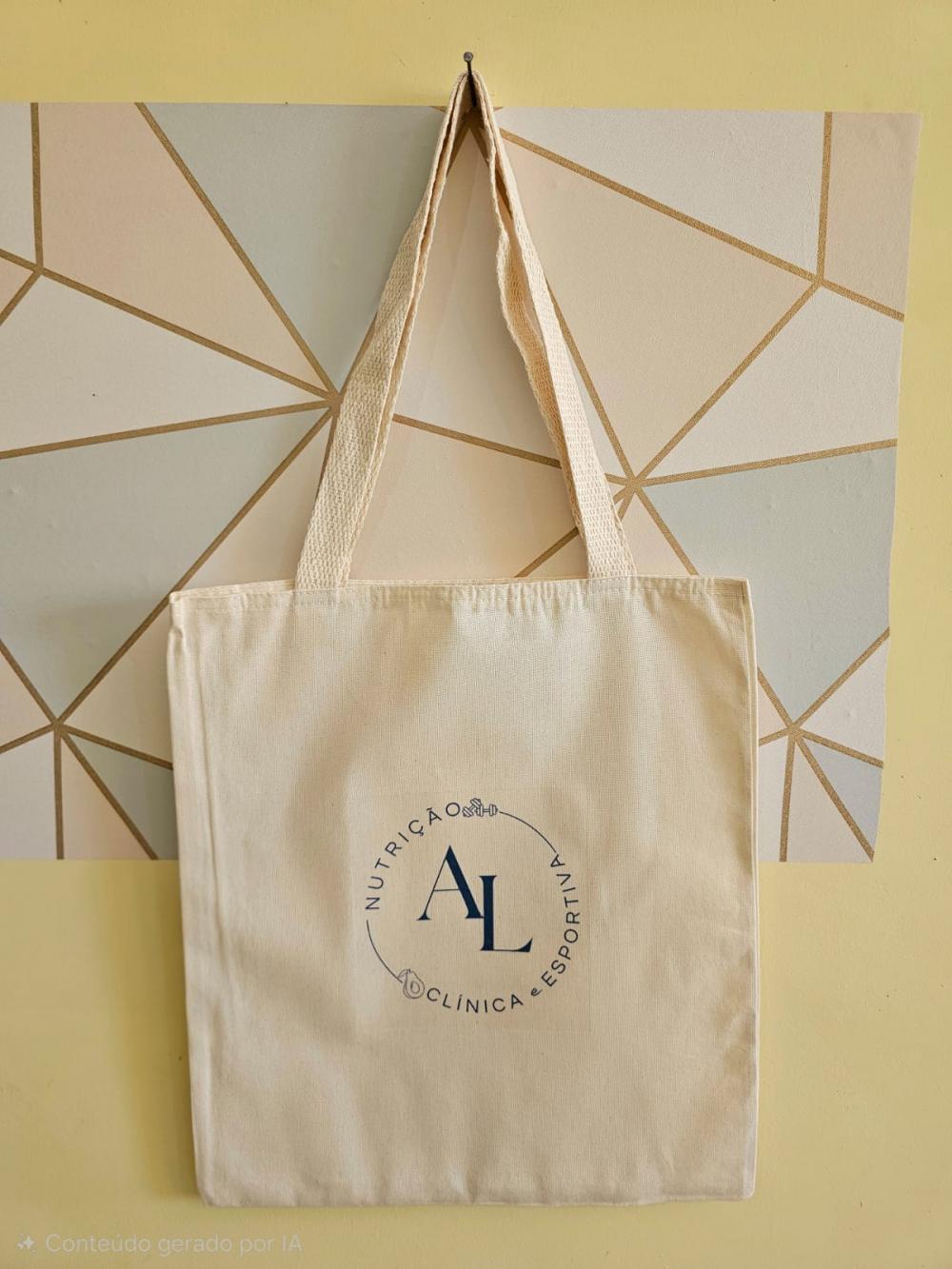 Sacolas Ecobags 35x40 Personalizadas Algodão cru