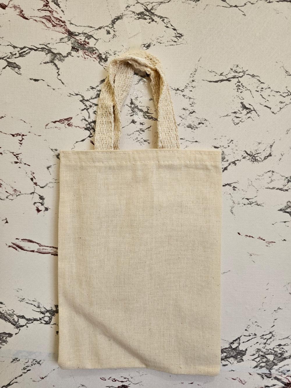 Sacola Ecobag Algodão cru 15x20 sem personalização