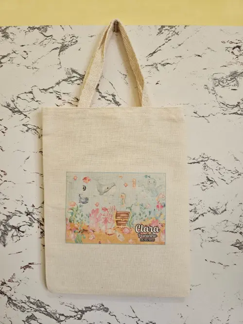 Sacolas Ecobags Personalizadas 20x25 Algodão cru