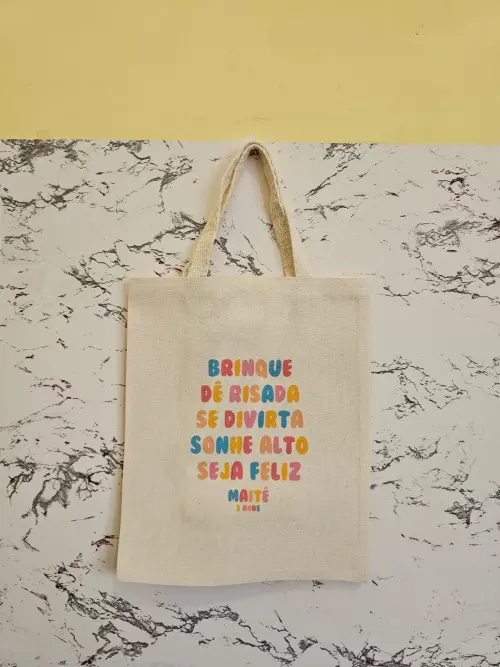 Sacolas Ecobags Personalizadas 20x25 Algodão cru
