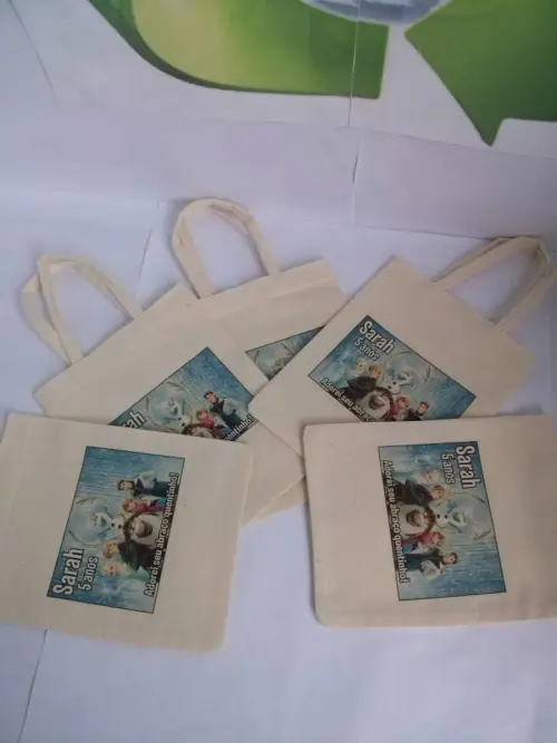 Sacolas Ecobags 15x20 Personalizadas Algodão Cru