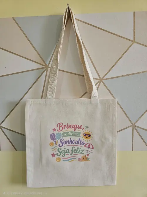 Sacolas Ecobags 30x30 Personalizadas Algodão Cru