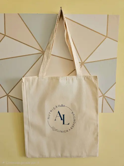 Sacolas Ecobags 35x40 Personalizadas Algodão cru