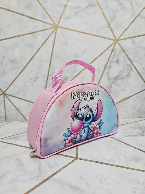 Necessaire Meia Lua Personalizada para Festas Nylon