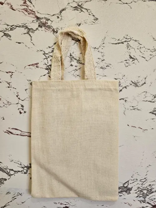Sacola Ecobag Algodão cru 15x20 sem personalização