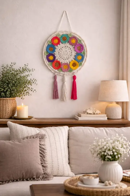 Mandala em crochê