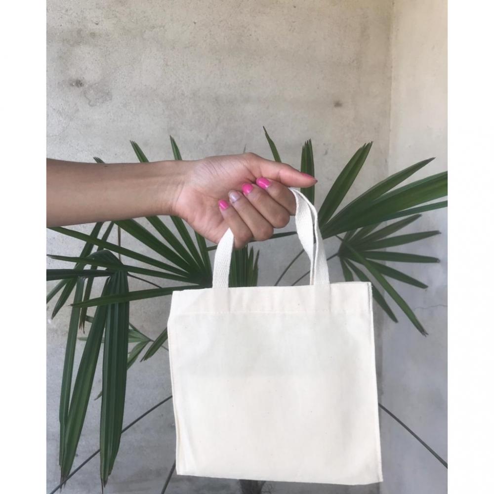 Sacolas ecobags de algodão 20x20 lisas