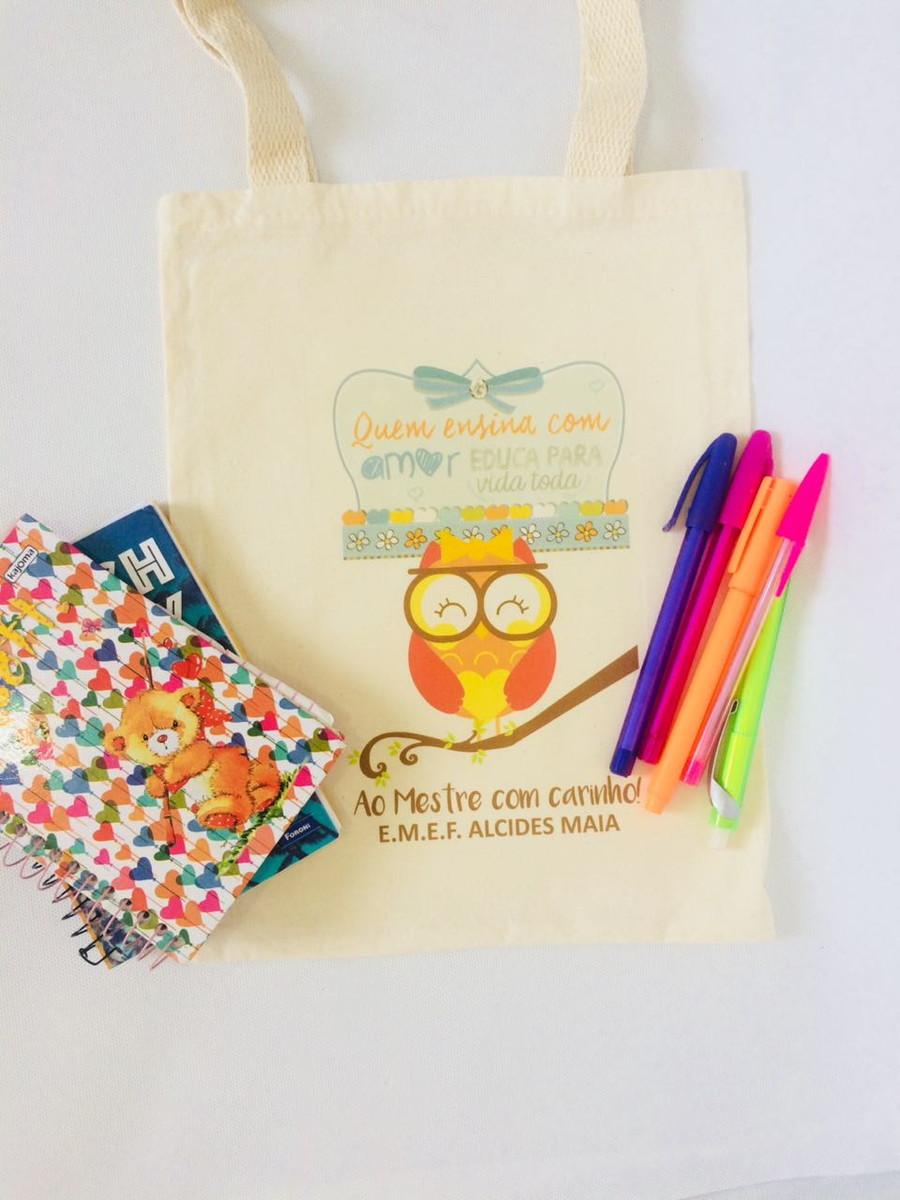 Sacolas ecobags de algodão 24x30 Personalizadas