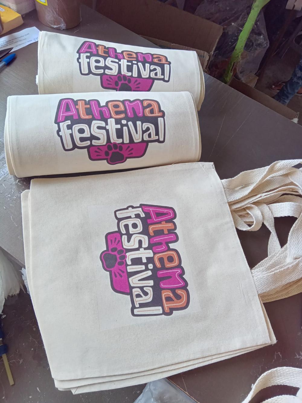Sacolas ecobags de algodão 20x25 Personalizadas -