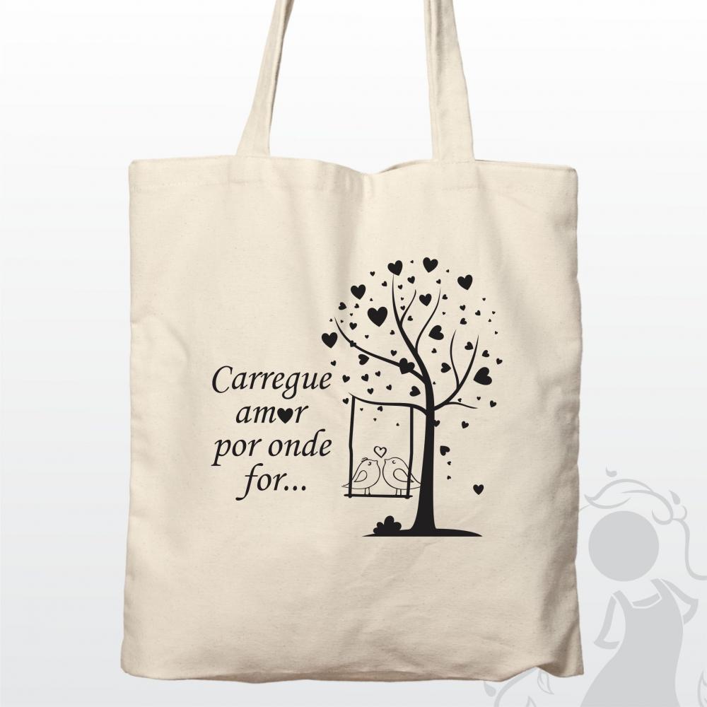 Sacolas ecobag de algodão 35x40 personalizada e silk 1 cor -