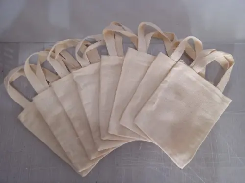 Sacolas ecobags de algodão 15x20 lisas