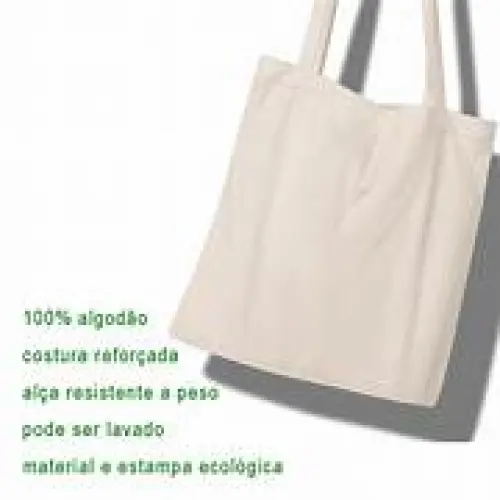Sacolas ecobags de algodão 35x35 lisas