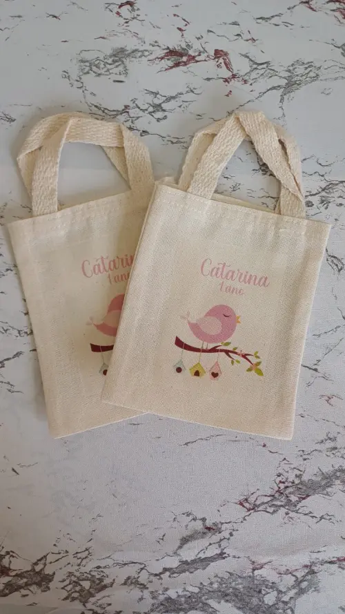 Sacolas ecobags de algodão 15x20 Personalizadas -