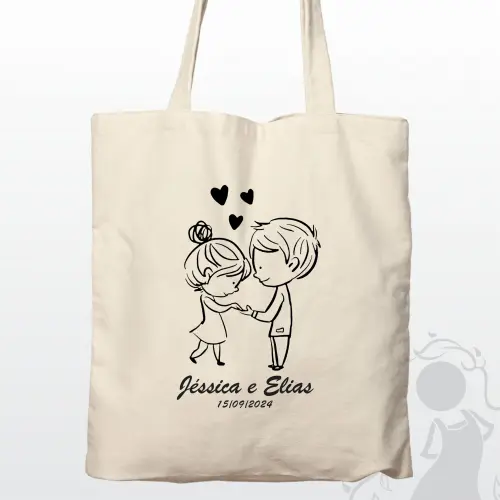 Sacolas ecobag de algodão 35x40 personalizada e silk 1 cor -