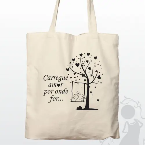 Sacolas ecobag de algodão 35x40 personalizada e silk 1 cor -