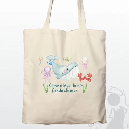 Sacolas ecobags de algodão 35x40 Personalizadas