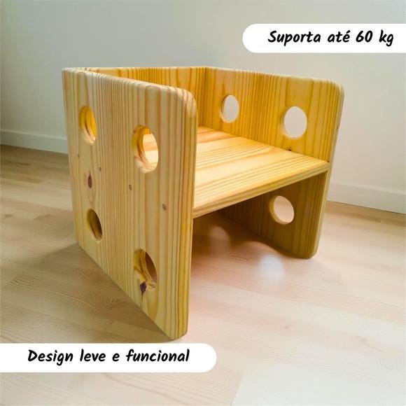 Cadeira Cubo 3 em 1 - 38 cm