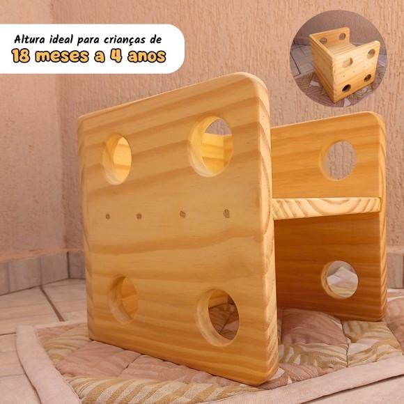 Cadeira Cubo 3 em 1 Montessori - 28 cm