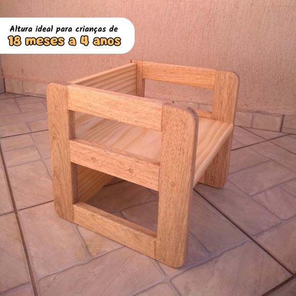 Cadeira Infantil Cubo Reforçada - 30 cm