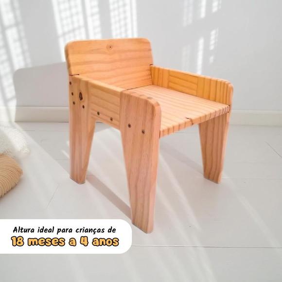Cadeira Infantil de Madeira - 18 meses a 4 anos