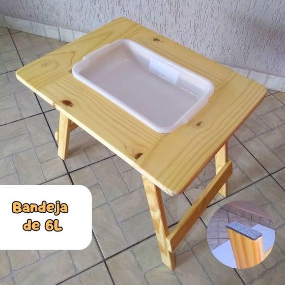 Kit Mesa Sensorial Compacta Dobrável M + 1 Cadeirinha M