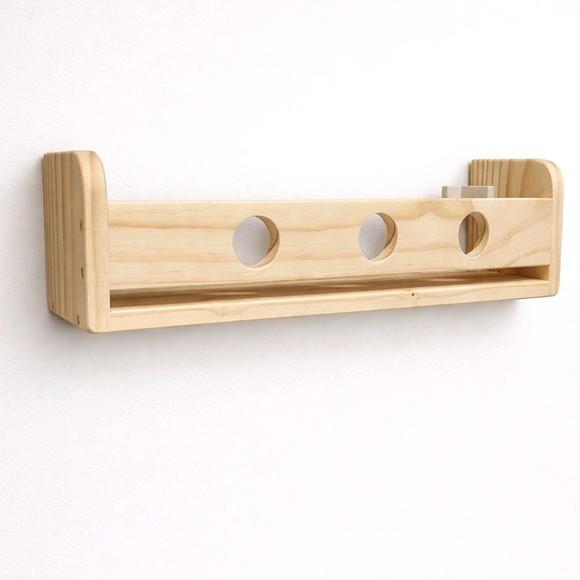 Prateleira Infantil Círculos Madeira Pinus 50cm Montessori