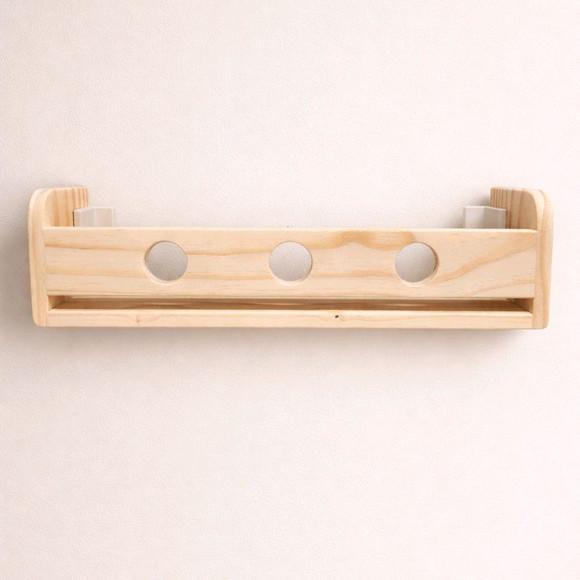 Prateleira Infantil Círculos Madeira Pinus 50cm Montessori