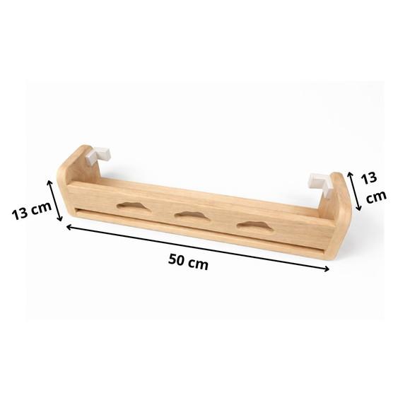 Prateleira Nuvens Quarto Infantil Madeira Cedro 50cm