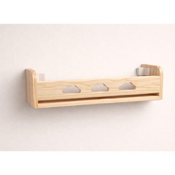 Prateleira Infantil Nuvem Madeira Maciça Pinus 50cm