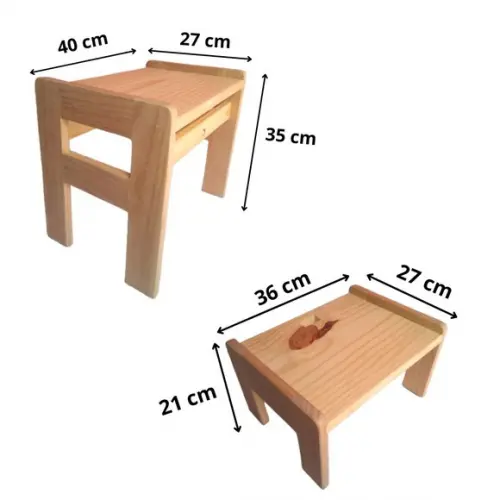 Banquinho/escadinha Infantil 2 em 1 (mais Alto)